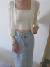 Levi's李維斯25年新款女士美式復古高腰修身后開衩中長牛仔半身裙 竊藍色 L (28) 曬單實拍圖