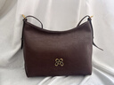 OMI歐米真皮hobo包腋下包單肩托特包包女斜挎包簡(jiǎn)約百搭輕奢黑色通勤 烏木棕 曬單實(shí)拍圖