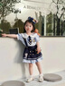 G.DUCKKIDS小黃鴨朱迪兔子衣服女童夏季套裝新款兒童表演服裝女寶寶生日禮物 套裝肩帶可拆卸 120 尺碼5~6歲【110-120cm】cm 曬單實(shí)拍圖