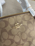 蔻馳（COACH）【官方授權(quán)店】奢侈品女包ZIP30系列托特包單肩手提包送女友禮物 4455IME74卡其棕色配色 曬單實(shí)拍圖