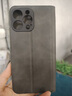 realme13手機(jī)套適用于12/11/10/9/8Q3/Q5保護(hù)套抗震防摔磁吸翻蓋膚感商務(wù)款全包邊手機(jī)殼 深灰色-膚感搭扣皮套 realme13 曬單實拍圖