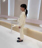 女童小皮鞋2025夏季新款兒童洋氣公主鞋小女孩單鞋 米白色 29 曬單實拍圖