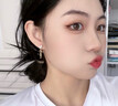 白貝母裙子項鏈女百搭高級感時尚輕奢鎖骨鏈鈦鋼不掉色玫瑰金吊墜 玫瑰金白貝項鏈 曬單實拍圖