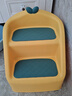 奔麥 兒童墊腳凳折疊防滑寶寶洗手臺階梯嬰幼兒洗漱凳馬桶踩腳凳子 【墊腳凳+洗手延伸器】洛克黃 曬單實(shí)拍圖