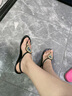 COOLCHAP【迪麗熱巴同款】25新款涼鞋女夏季軟底外穿海邊沙灘夾腳涼拖 星月入夜（新版） 正碼正拍 39 曬單實(shí)拍圖