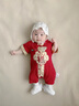 G.DUCKKIDS小黃鴨童裝寶寶周歲禮服男寶嬰兒衣服夏季中國風(fēng)夏天滿(mǎn)月嬰兒服 紅色 25271款 66cm 建議0-3個(gè)月8-12斤 曬單實(shí)拍圖