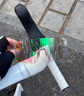 INBIKE騎行眼鏡防霧變色炫彩無框近視戶外運(yùn)動跑步自行車護(hù)目鏡 透明白框-日夜兩用-防霧炫彩變綠 曬單實(shí)拍圖
