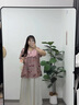 MsShe【新中式印花提花小衫】大碼女裝2025夏裝胖mm開叉中長上衣 柔霧粉色現(xiàn)貨 2XL 曬單實(shí)拍圖