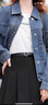 百圖betu女裝春季新款短外套簡約寬松ins潮百搭牛仔外套女2401T45 牛仔色 M 曬單實拍圖
