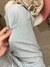 燦圖薄款冰絲休閑山本褲女裝夏季高腰闊腿小個子寬松垂感運動直筒褲子 淺藍色 M 【建議90-110斤】 曬單實拍圖