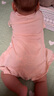 babylove嬰兒連體衣夏季薄款透氣短袖哈衣爬爬服純色睡衣寶寶休閑衣服夏裝 曬單實拍圖