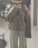 森馬[商場(chǎng)同款]羽絨服女短款毛領(lǐng)小個(gè)子冬2024新款寬松PU仿皮上衣 綠色調00444 L 曬單實(shí)拍圖