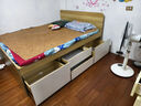 途力奧榻榻米實(shí)木床地臺無(wú)床頭高箱儲物床臥室1米8雙人床出租房單人床架 帶軟包6抽屜榻榻米-50高 1800mm*2000mm 曬單實(shí)拍圖