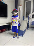 G.DUCKKIDS聯(lián)名奧特曼衣服男童夏裝套裝新款兒童籃球服夏季帥氣棉質(zhì)學生服裝 藍色 2431可拆卸披風 110 建議身高100-110cm年齡4-5 曬單實拍圖