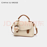 CinvaiKrose包包女包輕奢小方包女生新款2026手提單肩包斜挎包情人節禮物 米色 曬單實(shí)拍圖