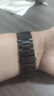 ESCASE適用小米手表表帶Watch S4/S3/S2/S1Pro手表帶不銹精鋼三株替換表帶男女腕帶表鏈 黑色46mm 曬單實(shí)拍圖
