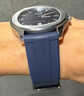 代用伯爵PIAGET POLO氟橡膠手表帶G0A41002/41006蝴蝶扣快拆膠帶 黑色-銀針扣 18mm 曬單實(shí)拍圖
