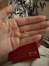周六福月海5G工藝黃金耳釘女耳飾七夕禮物計(jì)價A0912619 一對 約1.18g  曬單實(shí)拍圖