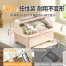 名創(chuàng  )優(yōu)品（MINISO）廚房碗筷餐具收納盒碗碟盤(pán)收納置物架母嬰帶瀝水廚房碗柜置物架 特大號-奶油白【約5-6人用】 曬單實(shí)拍圖