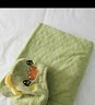 歐孕（OUYUN）嬰兒浴巾珊瑚絨速干兒童斗篷浴袍帶帽寶寶洗澡浴衣 恐龍145*85  曬單實(shí)拍圖