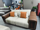 塞納森現代簡(jiǎn)約真皮沙發(fā) 大戶(hù)型客廳家用意式輕奢組合沙發(fā)2025新款 北美黑胡桃木/V級全真皮/黃古銅 功能沙發(fā)/四人位 3.1m 曬單實(shí)拍圖