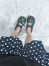 思梅瑪麗珍洞洞鞋夏季女款厚底增高防滑沙灘鞋可愛(ài)百搭外穿包頭涼拖鞋 瑪麗珍洞洞鞋【黑色花朵】DIY鞋扣 36-37 【適合35-36碼】高4cm 曬單實(shí)拍圖