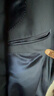 威可多（VICUTU）【小藍西三代】七夕易打理正裝商務(wù)結婚禮服 藍色馬甲 175/96B 曬單實(shí)拍圖