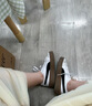 彪馬（PUMA）【厚底鞋】增高黑白松糕鞋女復(fù)古休閑板鞋PLATFORM394369 白-黑色-01 37 曬單實拍圖