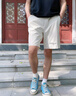 名創(chuàng)優(yōu)品夏季短褲男速干運動休閑潮流抗菌翻曬戶外男士五分褲Z 淺米 XL 曬單實拍圖