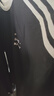 新百倫高端冰絲涼感速干泡泡紗短袖t恤男寬松印花圓領(lǐng)夏季薄款半袖體恤 黑色 M 適合115-130斤 曬單實拍圖