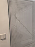 昭簡洞洞板置物架電競房電腦桌面萬能掛板墻面收納架子 高雅黑【下單即送掛鉤*10】 長100*寬60cm 曬單實拍圖
