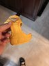 COCS小狗牽引繩胸背帶背心式遛狗繩中小型幼犬脖圈貓咪牽引繩胸背套裝 落日黃 S(胸圍38-44cm 建議7-13斤) 曬單實(shí)拍圖
