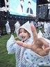 愛拉屋優(yōu)雨衣音樂節(jié)戶外出游可愛旅行便攜加厚雨披登山連體女非一次性雨衣 【藍(lán)色】成人70-180斤/150-190cm EVA+PE品質(zhì)款加厚 曬單實(shí)拍圖