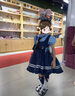 G.DUCKKIDS朱迪兔子警官洛麗塔公主裙兒童衣服夏裝小女孩生日裙子兒童cos服 藏青色裙子+裙撐 120 （建議身高110cm  6-7歲）c 曬單實(shí)拍圖