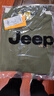 吉普（JEEP）短袖T恤男夏季Polo衫男士休閑寬松涼感打底衫上衣服男裝 軍綠 2XL 曬單實拍圖