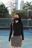 SINSIN【戚薇同款】正肩防曬衣女2025新款夏季冰皮防曬服冰絲緊身外套 【升級(jí)6.0 連帽款】裸杏粉 M 【90-105斤】 曬單實(shí)拍圖
