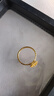 周大福 方糖足金黃金戒指(工費(fèi)380)16號(hào) 約3.3g F233239七夕禮物 曬單實(shí)拍圖