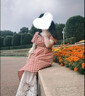 馨瑞緣紅色格紋連衣 女夏季2025新款小個子氣質收腰顯瘦a字長 子 紅色短款 S碼 均碼 曬單實拍圖