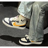 耐克（NIKE）官方男女鞋COURT BOROUGH皮面低幫運動休閑鞋 青少年學(xué)生復(fù)古板鞋 HJ3482-071/黑灰黃 36.5 【建議腳長23.5厘米】 曬單實拍圖