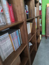 溪木工坊實(shí)木書架落地定制滿墻書柜新中式老榆木博古架陳列架客廳書房家具 三列無抽屜133.5cm 曬單實(shí)拍圖