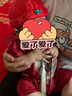梓嘉福周歲帽中國風唐裝拜年福帽春秋男女童百天拍照寫真地主抓周禮帽子 光板款 48cm可調(diào) 適合約3-12個月 曬單實拍圖