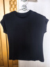 【阿瑪尼制造商】2026莫代爾夏季新款女裝優(yōu)雅圓領(lǐng)短袖T恤女顯瘦 玉石黑 M 90-105斤 曬單實(shí)拍圖
