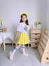 雷姆汀六一兒童啦啦隊演出服幼兒園服裝舞蹈舞蹈班小學(xué)生運動(dòng)會(huì )班服表演 心女/綠短袖+白裙子+綠頭巾+藍襪 130 曬單實(shí)拍圖