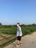 Foss Phil襯衫男士夏季工裝寬松休閑條紋短袖薄款襯衣外套2513藍(lán)色XL 曬單實(shí)拍圖