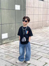 寶貝亨亨;BABY HH男大童夏季直筒寬松冰絲軟牛仔長褲2025新款兒童男孩夏天薄款褲子 藍色 130 曬單實拍圖