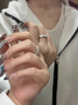 西川史子XCSZ西川史子純銀s925戒指多巴胺鋯石開口指環(huán)交叉纏繞戒ins疊帶戒指7 多巴胺開口戒 開口可調(diào)節(jié) 曬單實(shí)拍圖