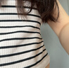 ubras劉雯同款半月領(lǐng)bra-in吊帶背心女免穿文胸美背內(nèi)搭打底 茶棕灰L 曬單實(shí)拍圖