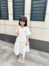 樂卡利女童涼鞋兒童公主鞋2025年夏季新款女孩大童洋氣軟底防滑沙灘鞋子 米色32碼【內(nèi)長20.3cm】 曬單實拍圖