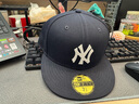 NEW ERA紐亦華MLB棒球帽世界大賽硬頂全封刺繡NY平檐帽5950 13793091-藏青色 紐約洋基隊 758 60cm 曬單實(shí)拍圖