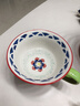 松發(fā)瓷器陶瓷馬克杯大容量田園早餐杯釉下彩杯子男咖啡杯家用辦公喝水杯女 橙底小藍(lán)花 1個(gè) 450ml 曬單實(shí)拍圖